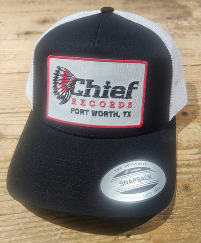 Chief Records "Dad" Hat (Black/White)