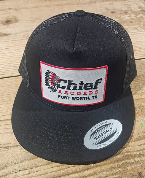 Chief Records Patch Hat (Black/White Patch)