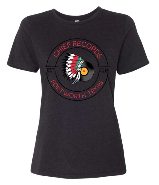 *Pre-Order* Chief Records Women's Cut Tee Shirt (Black)