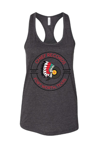 *PRE-ORDER* Chief Records Women's Racerback Tank (Grey)