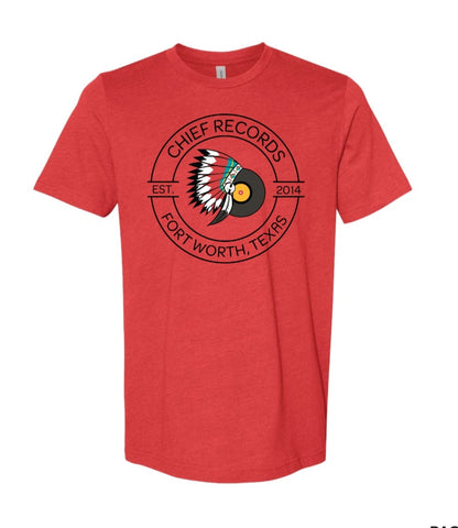 *Pre-Order*  Chief Records Red "Circle Logo" Tee