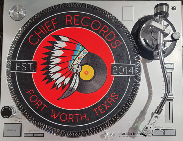 Groovy Custom Chief Records Slipmat Black/Red